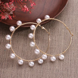 Pearl Hoop Earrings (Multiple Styles)