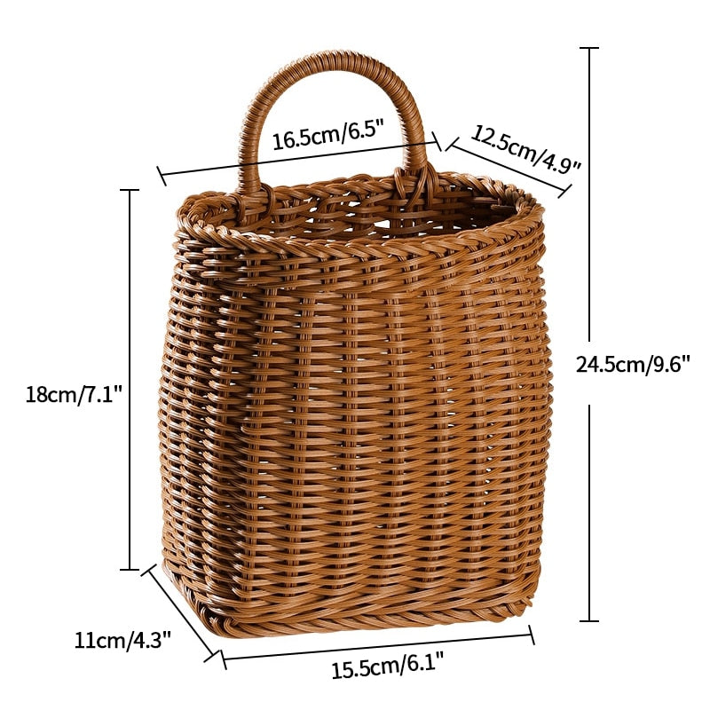 Cottage Core Woven Storage Baskets