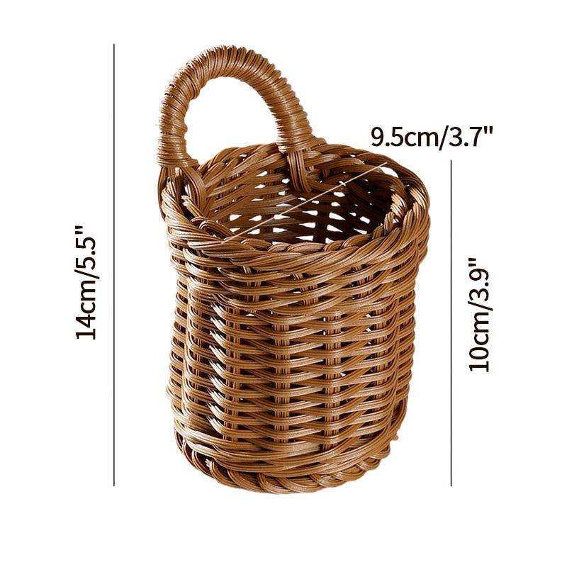 Cottage Core Woven Storage Baskets