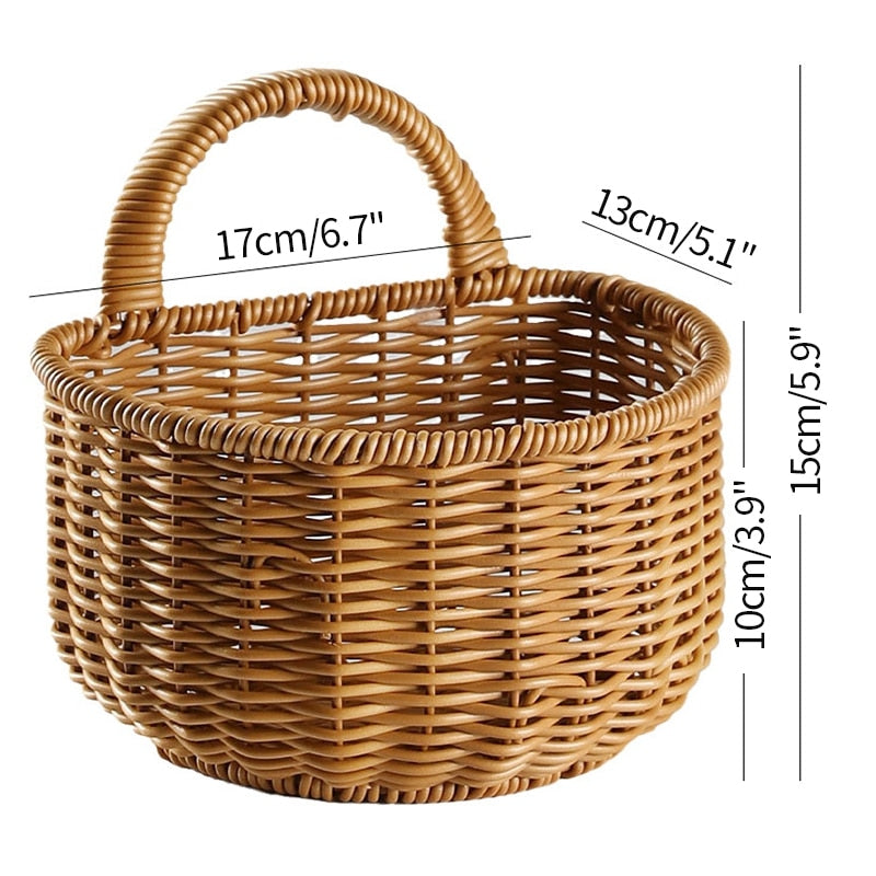 Cottage Core Woven Storage Baskets